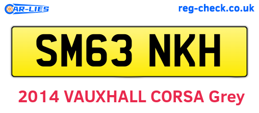 SM63NKH are the vehicle registration plates.