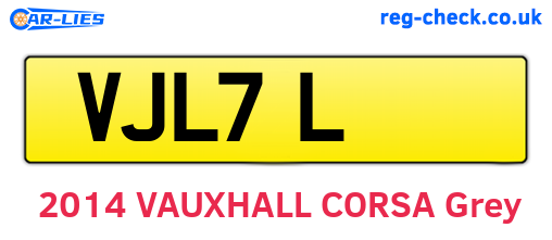 VJL7L are the vehicle registration plates.
