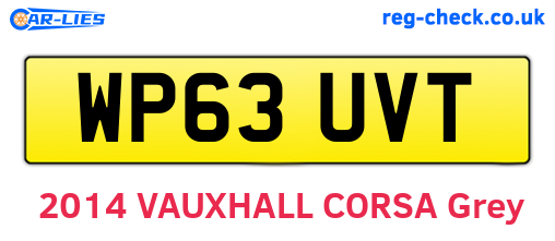 WP63UVT are the vehicle registration plates.