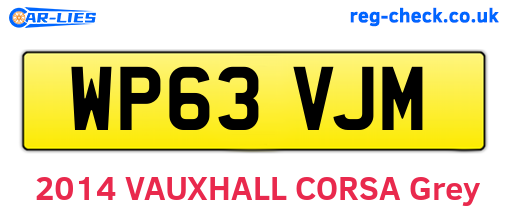 WP63VJM are the vehicle registration plates.