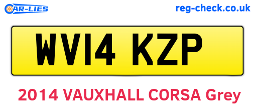 WV14KZP are the vehicle registration plates.