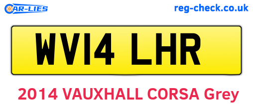 WV14LHR are the vehicle registration plates.