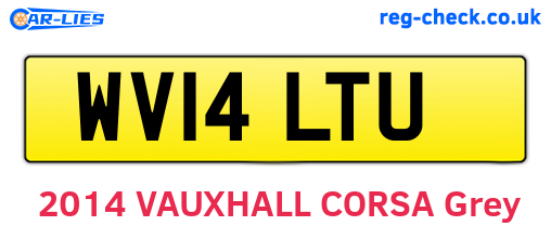 WV14LTU are the vehicle registration plates.