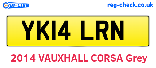YK14LRN are the vehicle registration plates.