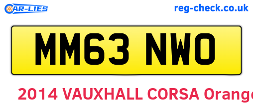 MM63NWO are the vehicle registration plates.