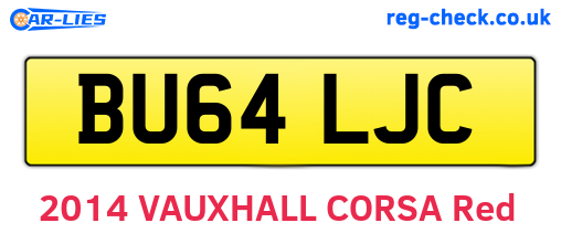 BU64LJC are the vehicle registration plates.