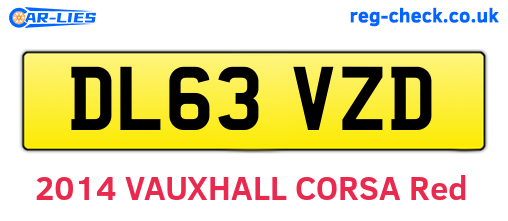 DL63VZD are the vehicle registration plates.