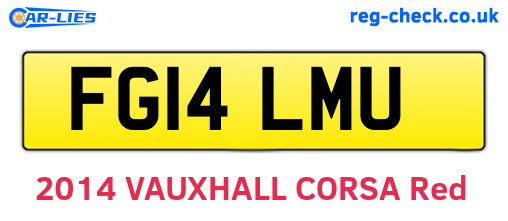 FG14LMU are the vehicle registration plates.