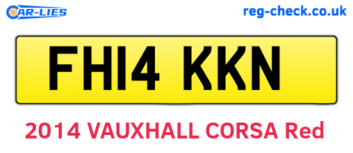 FH14KKN are the vehicle registration plates.