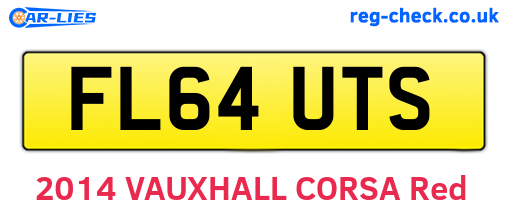 FL64UTS are the vehicle registration plates.