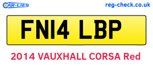 FN14LBP are the vehicle registration plates.