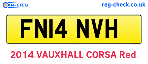 FN14NVH are the vehicle registration plates.