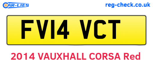 FV14VCT are the vehicle registration plates.
