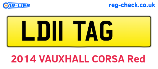 LD11TAG are the vehicle registration plates.