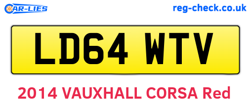 LD64WTV are the vehicle registration plates.