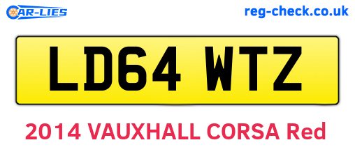 LD64WTZ are the vehicle registration plates.