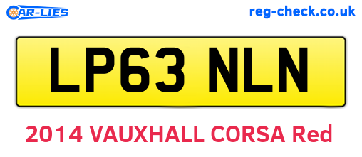 LP63NLN are the vehicle registration plates.