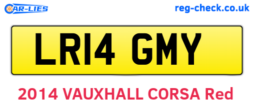 LR14GMY are the vehicle registration plates.