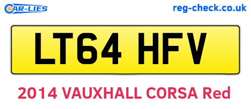 LT64HFV are the vehicle registration plates.