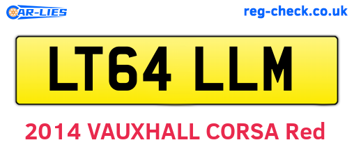 LT64LLM are the vehicle registration plates.