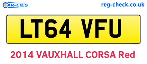 LT64VFU are the vehicle registration plates.