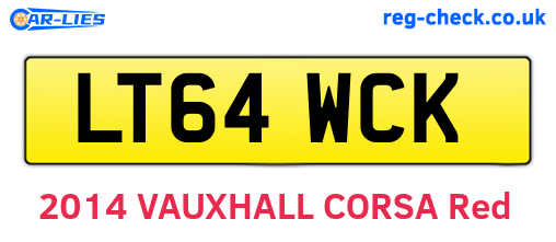 LT64WCK are the vehicle registration plates.