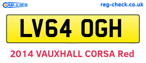 LV64OGH are the vehicle registration plates.