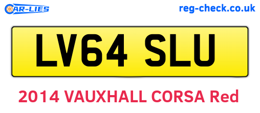 LV64SLU are the vehicle registration plates.