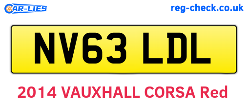 NV63LDL are the vehicle registration plates.