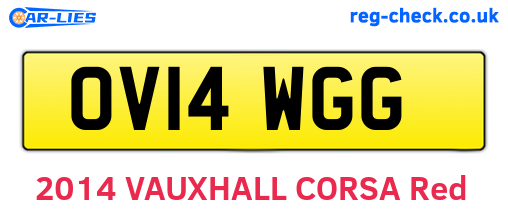 OV14WGG are the vehicle registration plates.