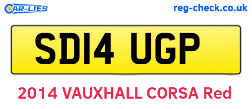 SD14UGP are the vehicle registration plates.