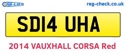 SD14UHA are the vehicle registration plates.