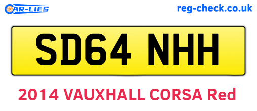 SD64NHH are the vehicle registration plates.