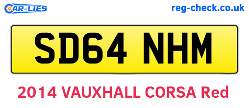 SD64NHM are the vehicle registration plates.