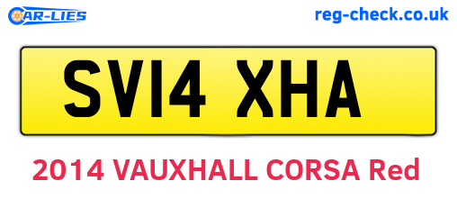 SV14XHA are the vehicle registration plates.