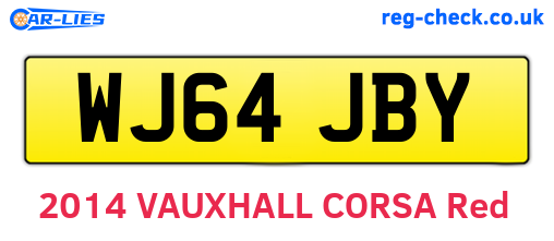 WJ64JBY are the vehicle registration plates.