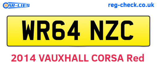 WR64NZC are the vehicle registration plates.
