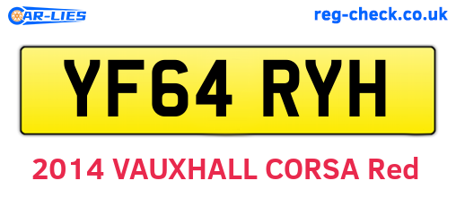 YF64RYH are the vehicle registration plates.
