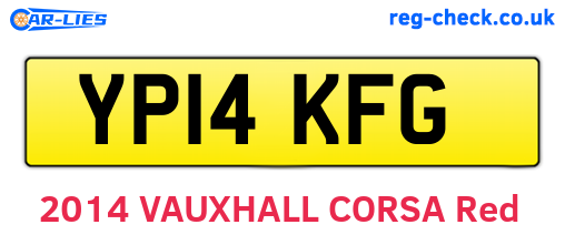 YP14KFG are the vehicle registration plates.
