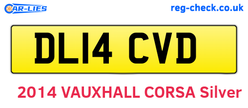 DL14CVD are the vehicle registration plates.