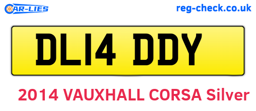 DL14DDY are the vehicle registration plates.