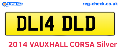 DL14DLD are the vehicle registration plates.