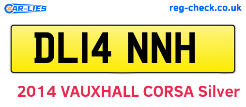 DL14NNH are the vehicle registration plates.