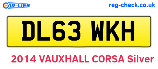 DL63WKH are the vehicle registration plates.