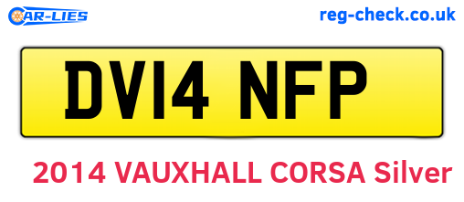 DV14NFP are the vehicle registration plates.