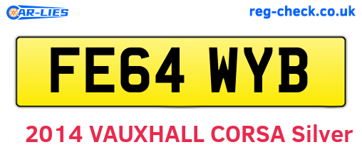 FE64WYB are the vehicle registration plates.