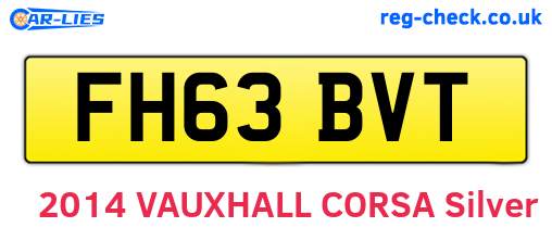 FH63BVT are the vehicle registration plates.