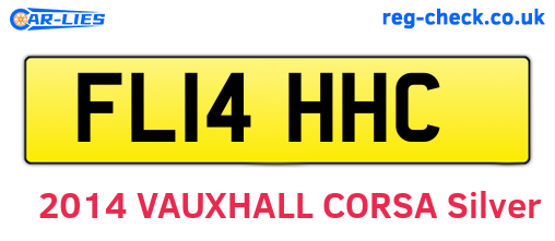 FL14HHC are the vehicle registration plates.