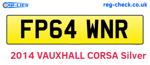 FP64WNR are the vehicle registration plates.