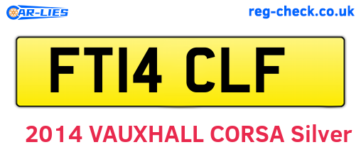 FT14CLF are the vehicle registration plates.